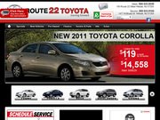 Route 22 Toyota Website