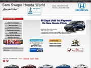 Sam Swope Honda Website