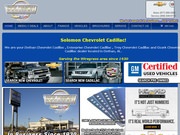 Solomon Chevrolet Cadillac Website
