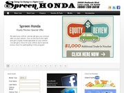 Spreen Honda Website