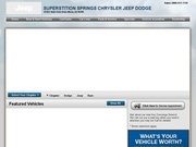 Chrysler Jeep Superstition Springs Website