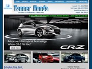 Tanner Honda Website