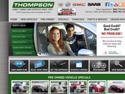 Thompson Pontiac GMC Cadillac Saab Website