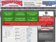 Thompson’s Toyota of Placerville Website
