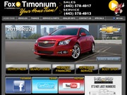 Fox Chevrolet of Timonium Website