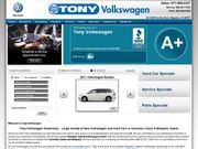Tony Volkswagen Website