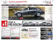 Toyota of San Bernardino Website