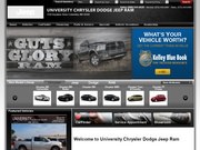 University Chrysler Website