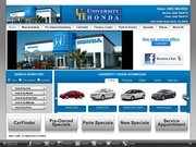 Honda Automobiles – Davis- University Honda Website