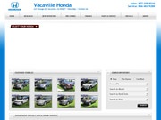 Vacaville Honda Website