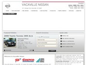 Nissan of Vacaville Website