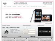 Vaden Nissan Website