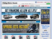 Valley Motor Honda Website