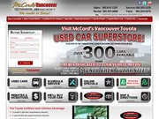 Vancouver Toyota Website