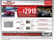 Vandergriff Toyota Website