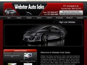 Webster Auto Sales Website